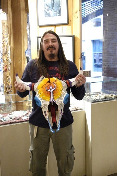 me with buffalo skull
