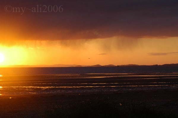 Sunset and Rain