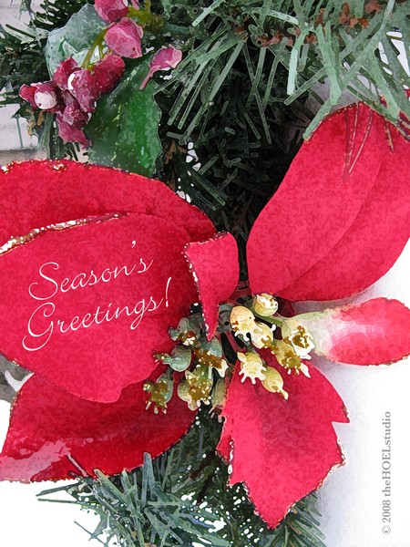 Season's Greetings Poinsettia