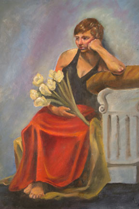 Girl with Flowers