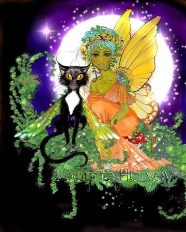 Fairy in the moonlight