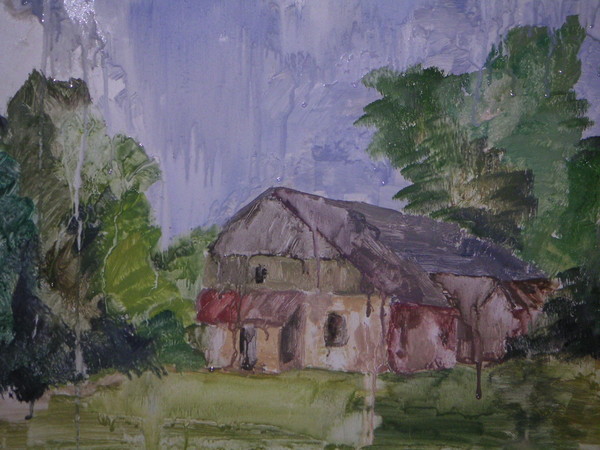 In the rain