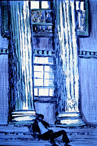 Man Against Columns