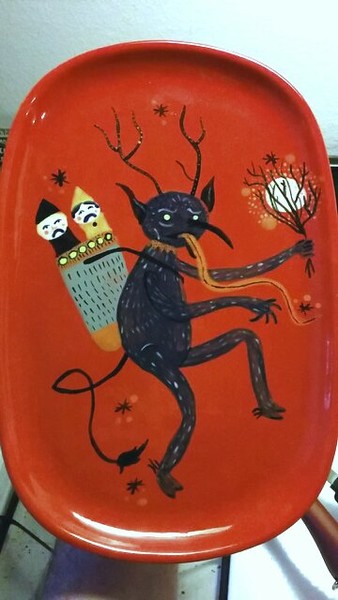 Krampus tray (copy of another artist)
