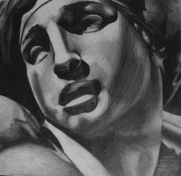 Drawing of Michelangelo Sculpture