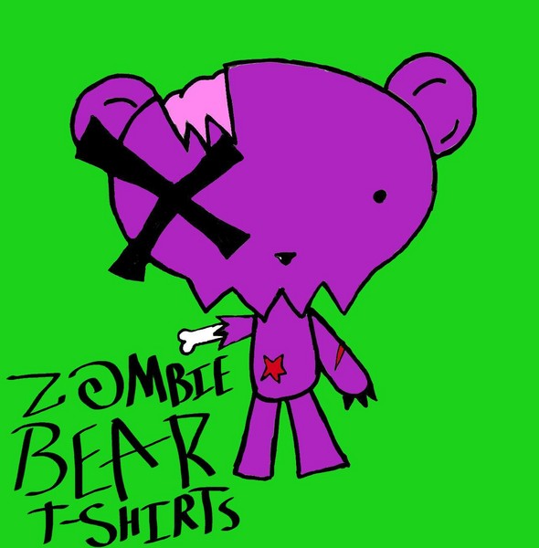 Zombie bear t-shirts