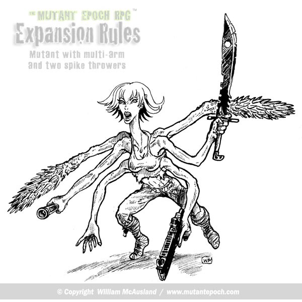 She-Mutant with spike throwers