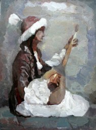 The girl with dombra