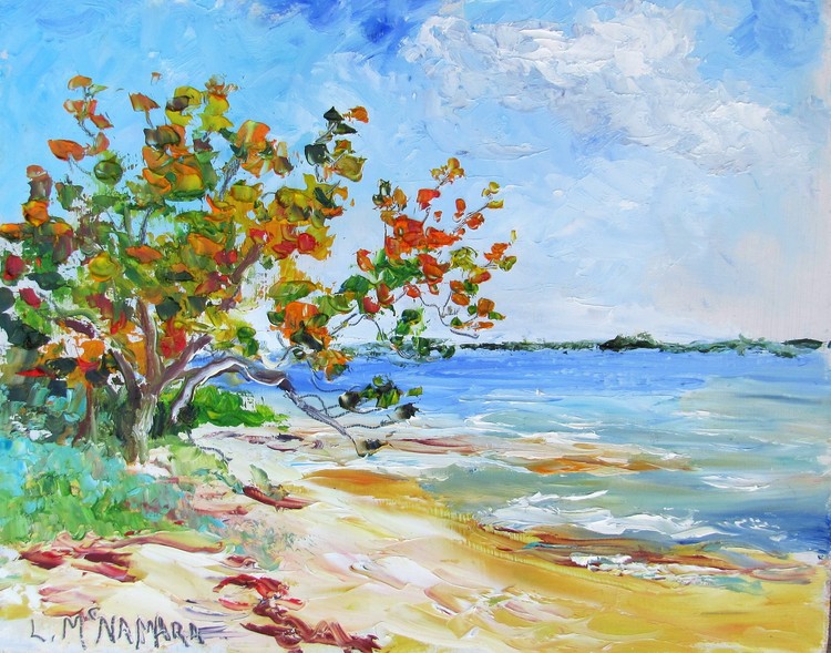 1687 Rising Tide, Old Fort Park, Plein air alla prima