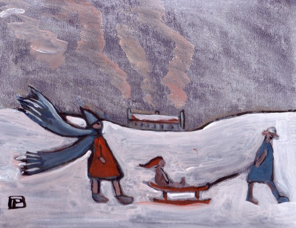 Sledge in the snow