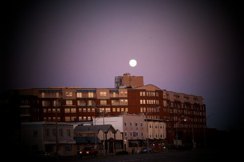 Rising Sun Meets Setting Moon