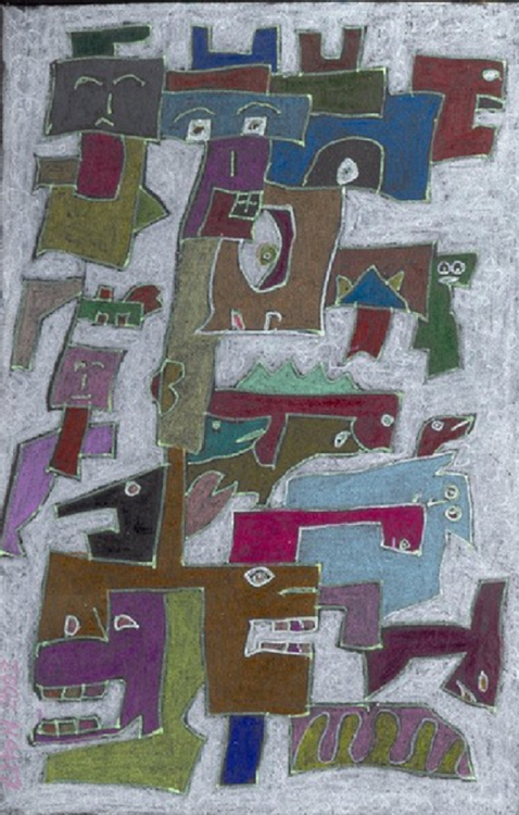 RED BOOK: Demonic Decievers,,,(C) 2006..ELTON HOUCK..CHAPBOOD ART-/ELTONS ART TIME VAULT