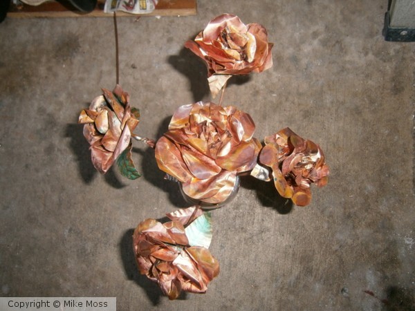 copper flowers