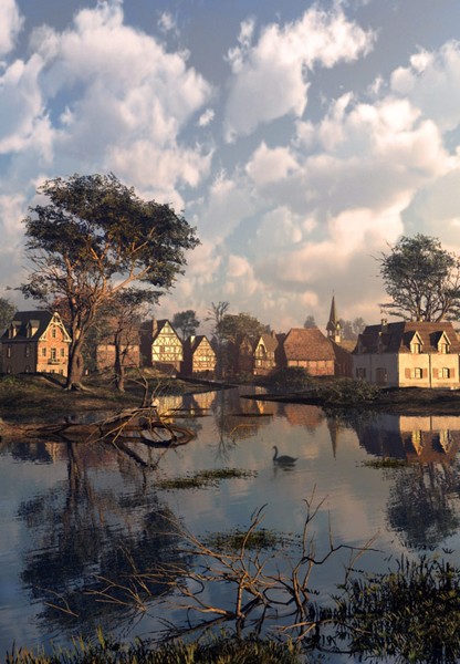 Village Sunset