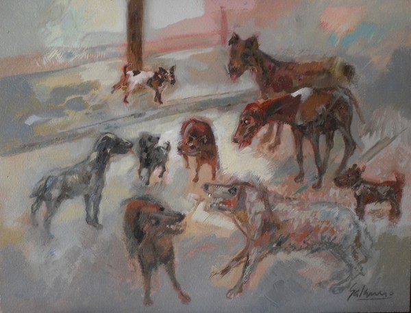 Left dogs