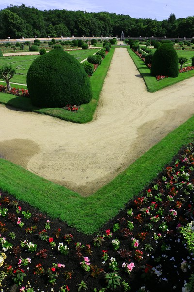 The gardens at Chateau Chenonceau