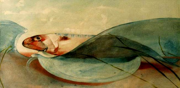 Fish in a wave