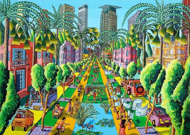 The  techniques  raphael perez use in his naive painting artist statement biography 