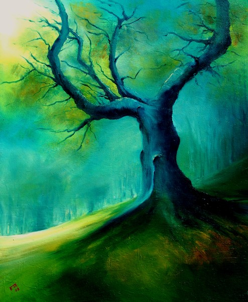 Light on a dead tree 