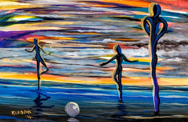 Fantasy Sculptures on the Shore