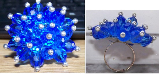 Account ring of crystal swarovski