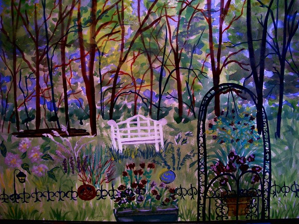 my garden-watercolor