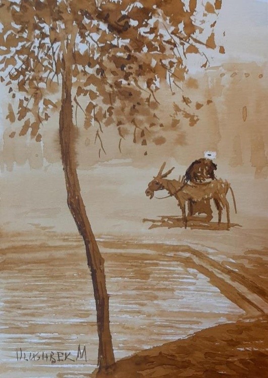 Mashkob by the pond