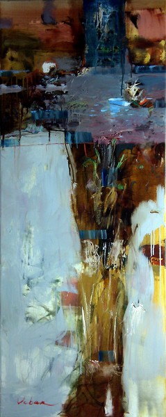 1164, Night on a lake, 150-60 cm, oil on canvas, 2011