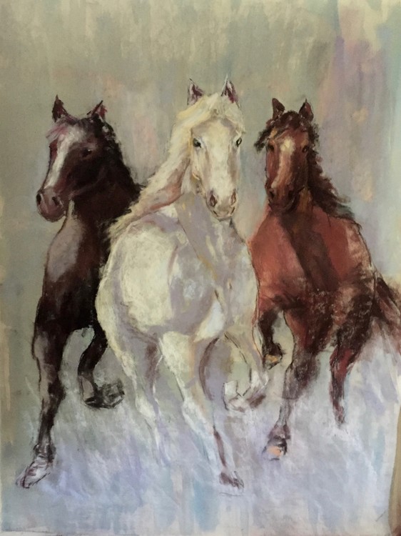 RUNNING HORSES