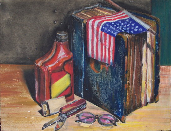 Still Life with Flag