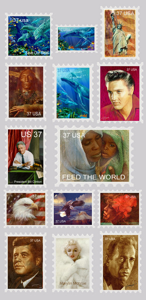 my stamp collection.