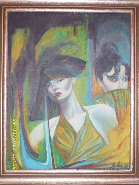 devojke iz hong konga 35x40 ulje na platnu