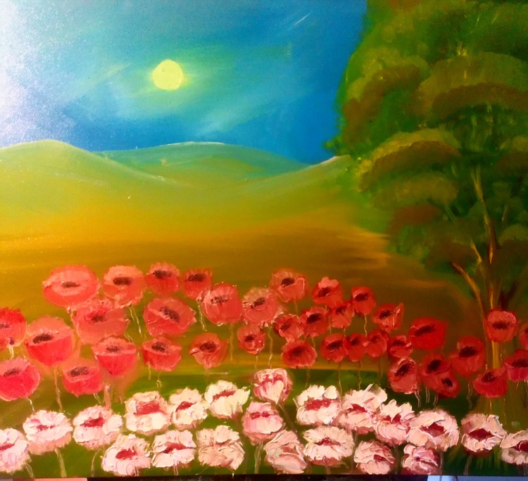 Floral sunset