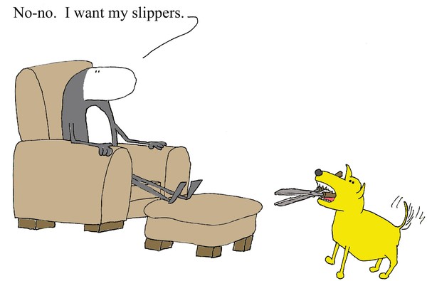 No-no.  Slippers