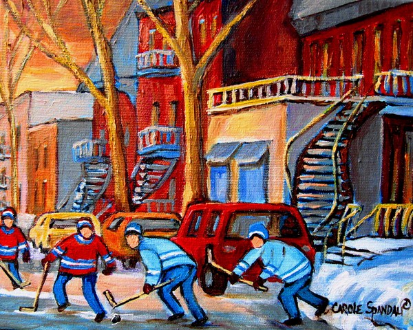 HOCKEY PRACTICE ON MONTREAL STREETS