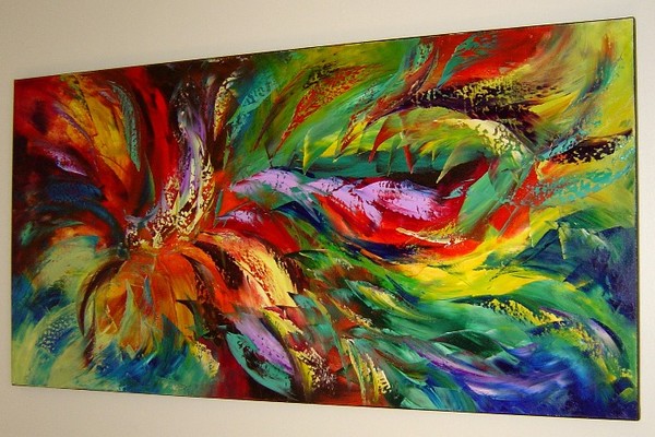 ORIGINAL PALETTE KNIFE PAINTING Eugenia Abramson