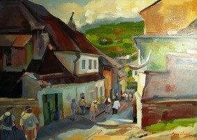 City streets of Sighisoara
