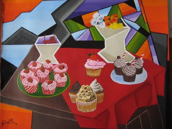 STRAWBERRY CUP CAKES