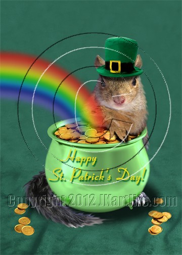 Happy St Patrick's Day Squirrel 826883