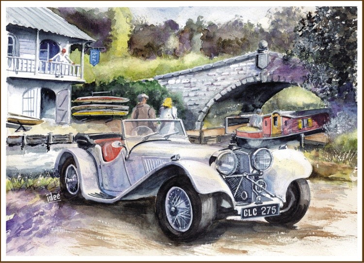 Jaguar roadster SS100 1936