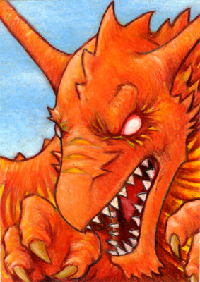 Card - Red Dragon - SOLD