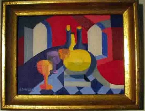 Red Vase...Abstract