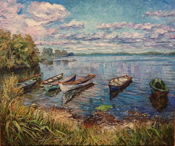 BOATS ON LAKE