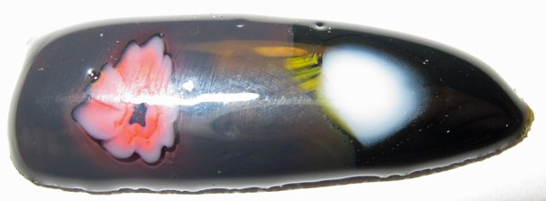 Fused Glass: Black Oval