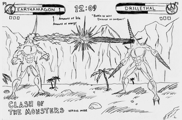 Earthamagon vs. Drillethal