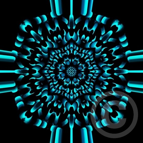 Blue Flames Burning