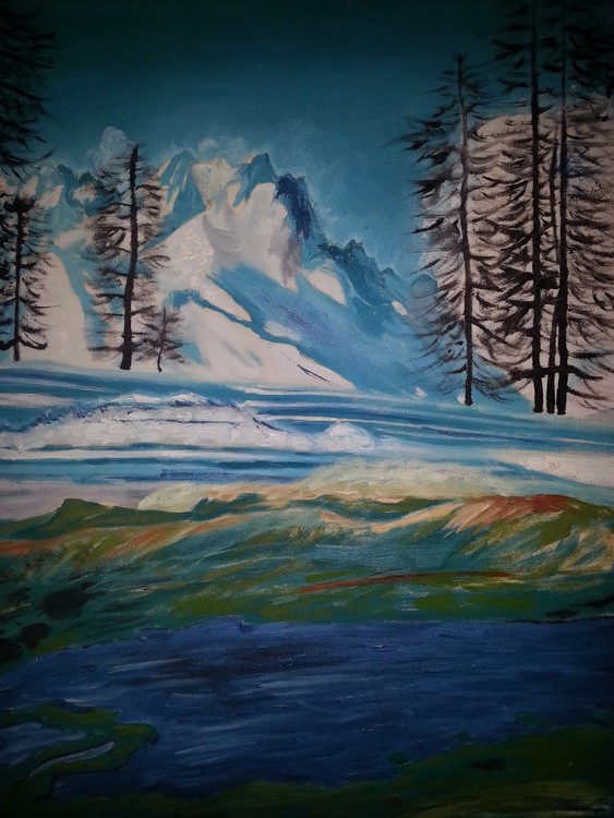 The forlorn winter in High Alps