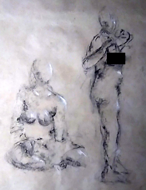 Karen and Ro Cropped Sketch