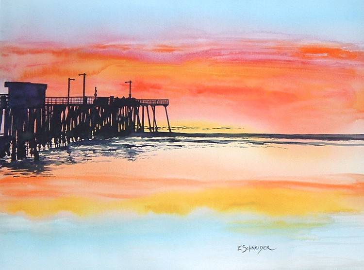 Pismo Pier at Sunset