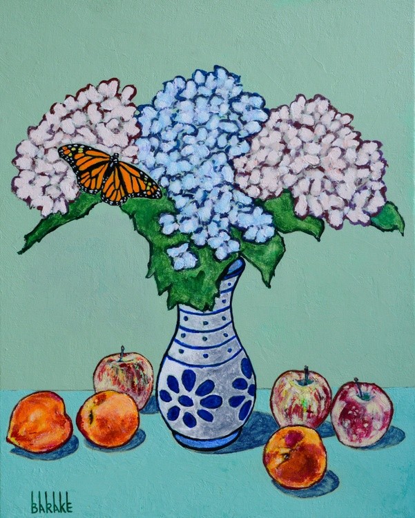 STILL LIFE WITH HYDRANGEAS